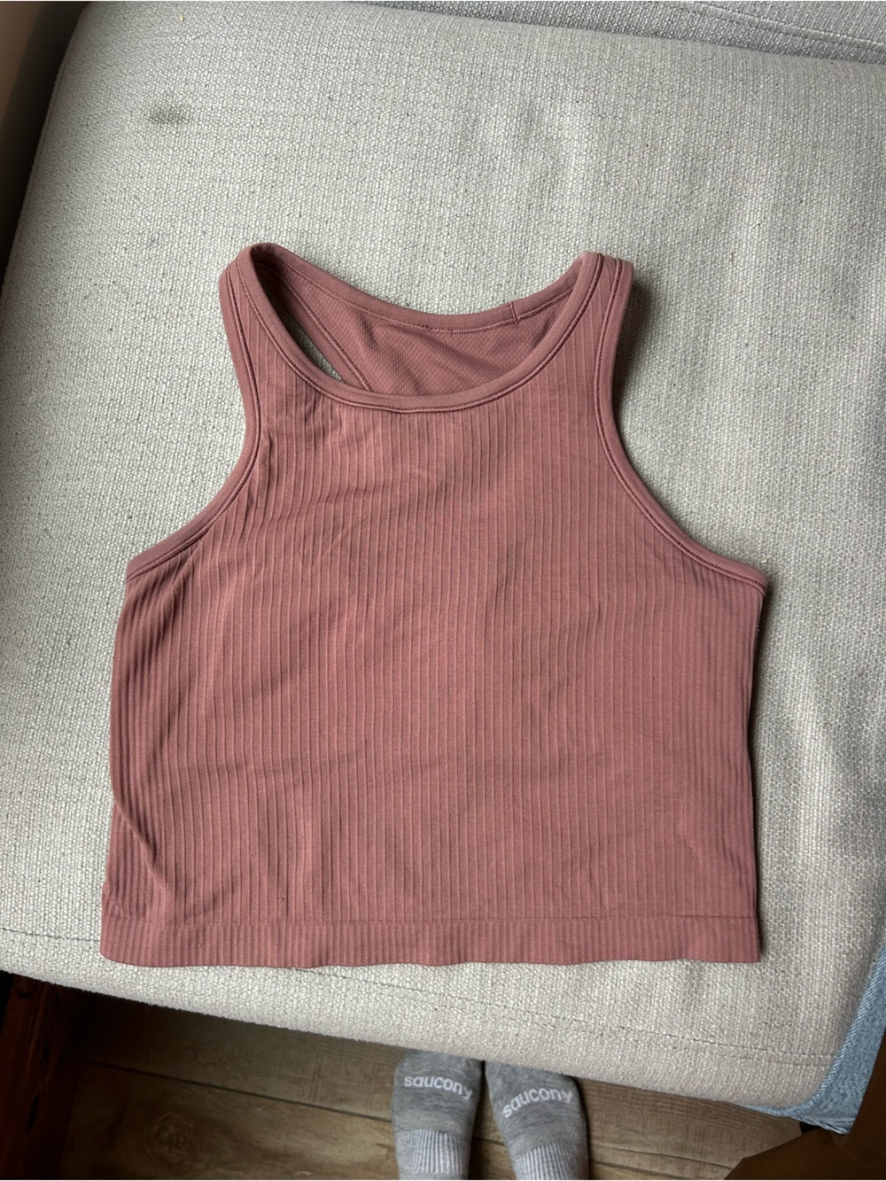 lululemon athletica ebb to street Tank Top in Dusty Rose